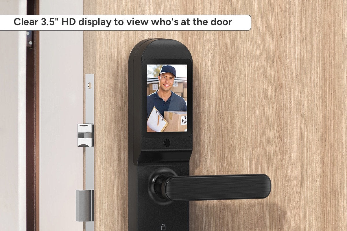 Premium SmarterHome Wi-Fi Fingerprint Video Smart Lock with Monitor - SuperSaverAU - view 7