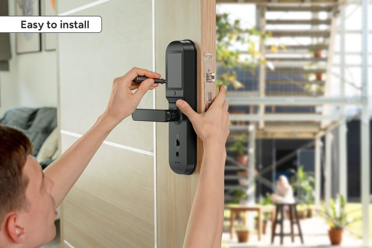 Premium SmarterHome Wi-Fi Fingerprint Video Smart Lock with Monitor - SuperSaverAU - view 8