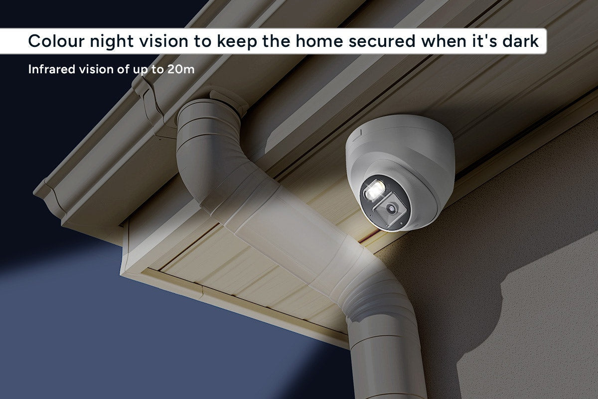 Kogan SmarterHome 8 Channel NVR AI Security Camera System with 4 x 8MP Cameras (4TB, PoE)