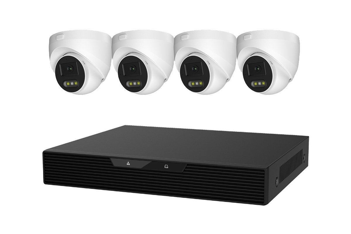 Kogan SmarterHome 8 Channel NVR AI Security Camera System with 4 x 8MP Cameras (4TB, PoE)