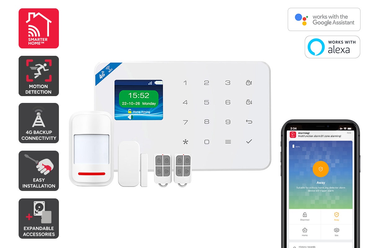 Kogan SmarterHome™ Security Alarm System Kit