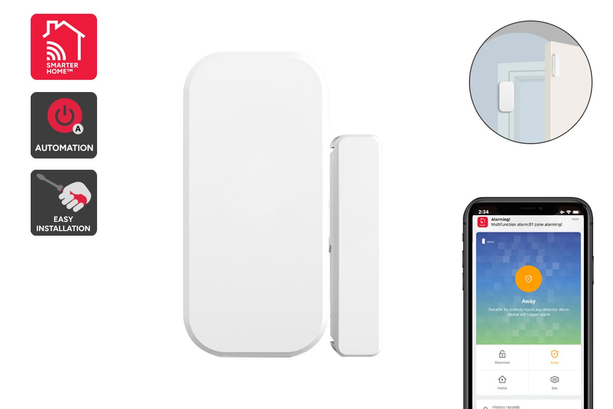 Kogan SmarterHome™ Security Alarm System Window & Door Sensor