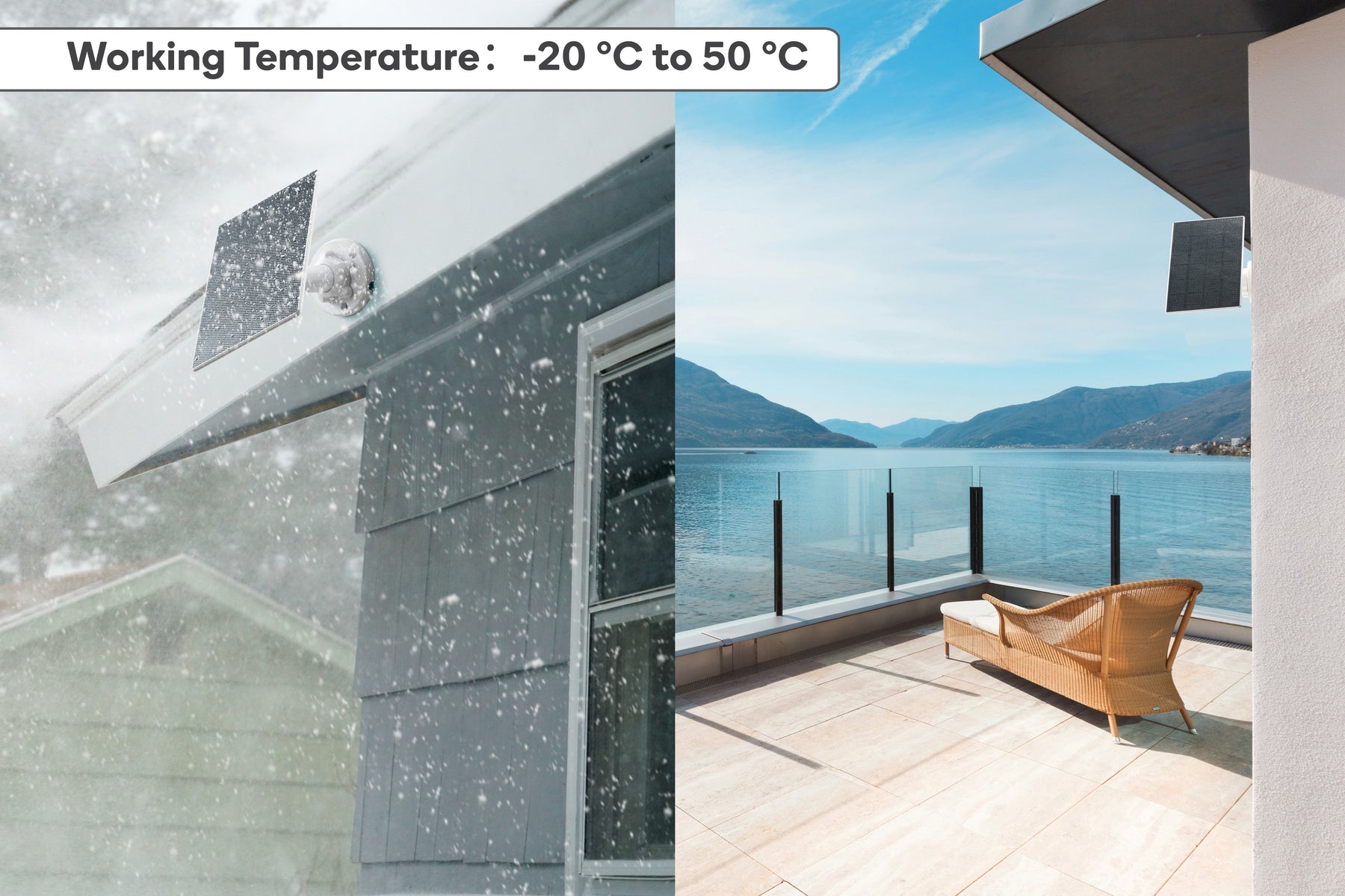 Kogan SmarterHome™ 3W Solar Panel for Battery Powered Wireless Security Smart Camera
