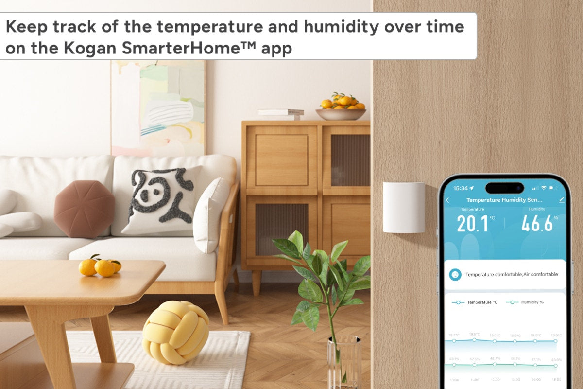 Kogan SmarterHome™ Zigbee Temperature and Humidity Sensor (2 Pack)