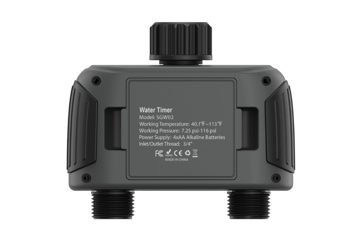 Kogan SmarterHome™ Bluetooth Garden Irrigation Water Timer with Dual Outlets