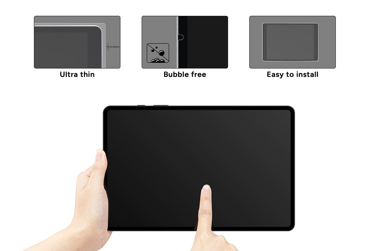 Kogan Glass Screen Protector for Samsung Galaxy Tab A9 Plus/A10 Plus/A11 Plus 11" (2 Pack)