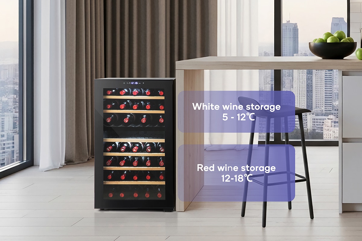 Kogan 52 Bottle Dual Zone Wine Fridge
