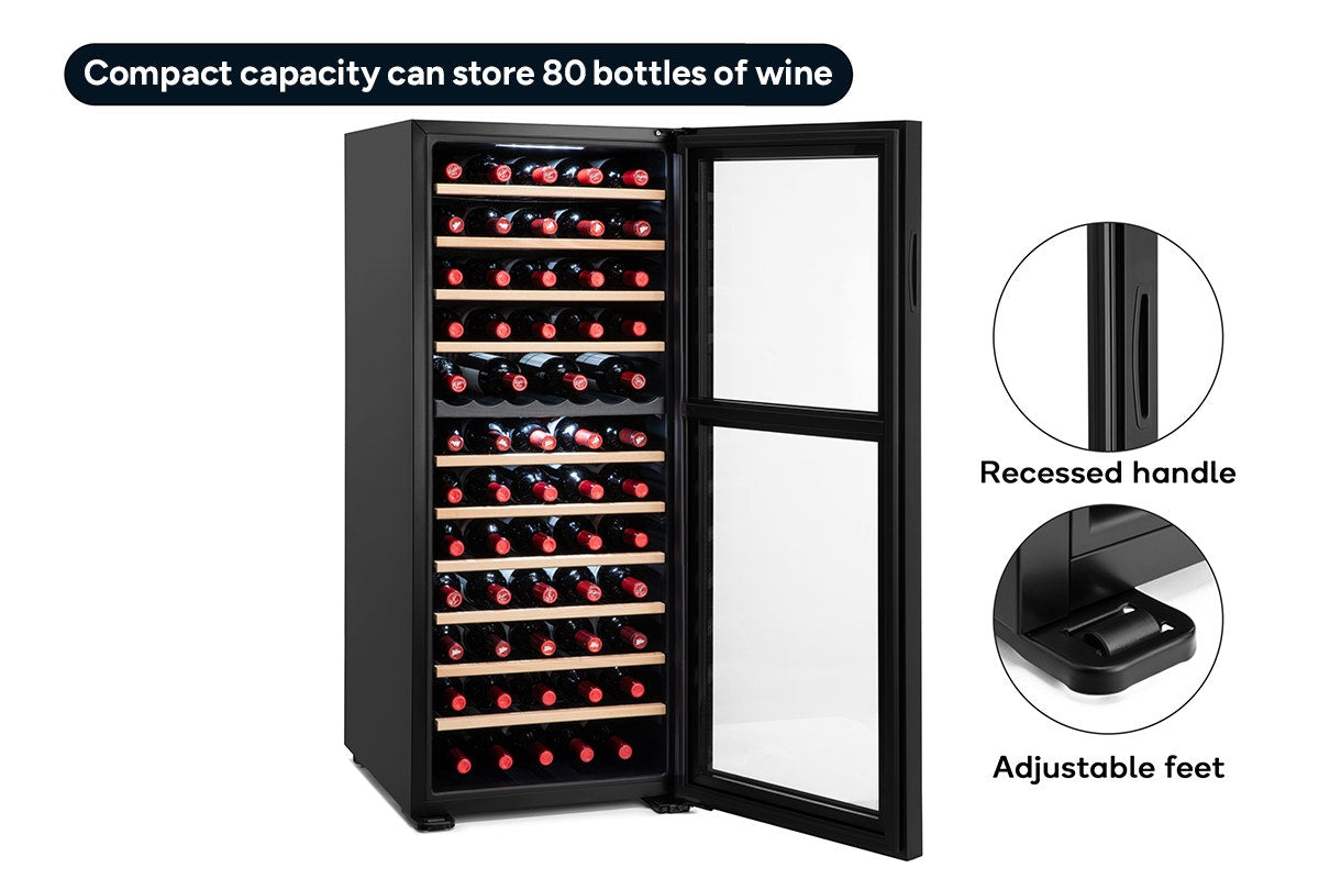 Kogan 80 Bottle Dual Zone Wine Fridge