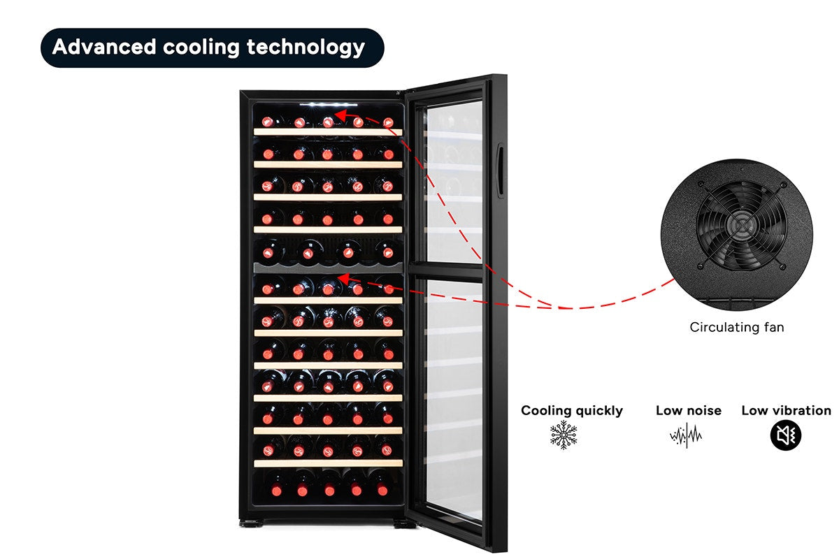 Kogan 80 Bottle Dual Zone Wine Fridge