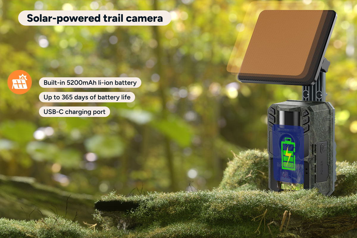 Kogan 4K 48MP Solar Trail Camera and Wildlife Game Camera