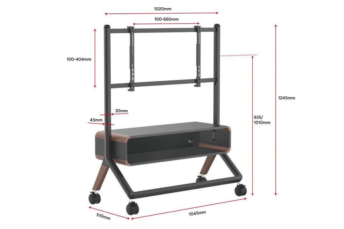 Kogan Studio TV Cart with Cabinet for 49" - 75" TVs - SuperSaverAU - view 6