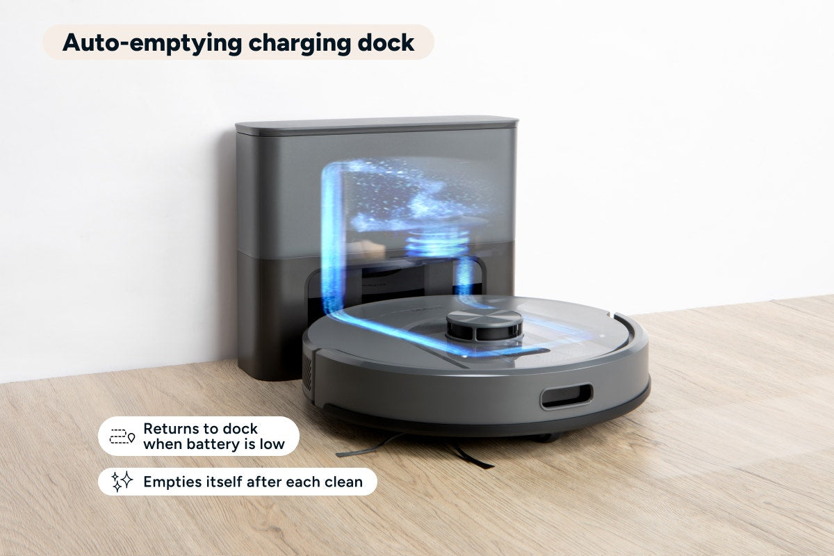 Kogan SmarterHome™ LX16 Pro Robot Vacuum Cleaner and Mop with Auto-Empty Dock (Graphite)