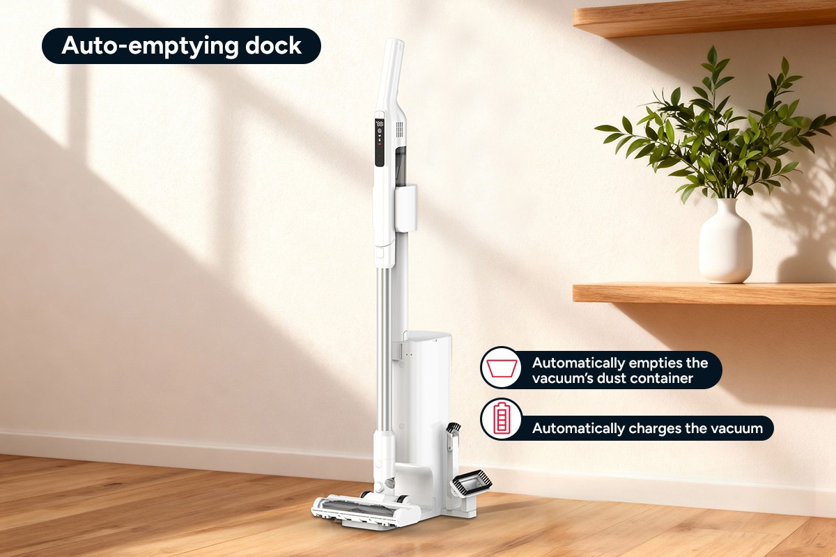 Kogan MX15 Ultralight Stick Vacuum Cleaner with Auto-Empty Dock