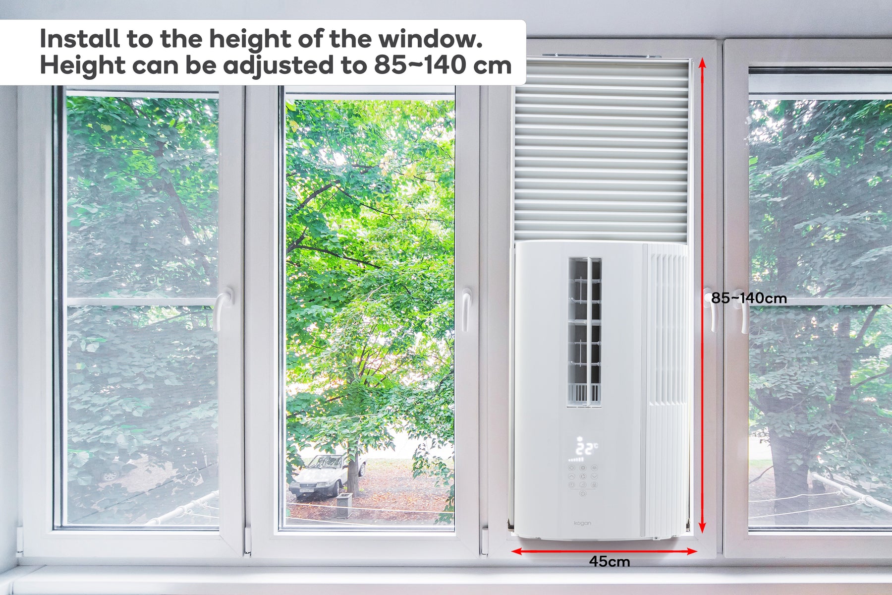 Kogan 1.75kW Vertical Window Wall Air Conditioner - SuperSaverAU - view 6