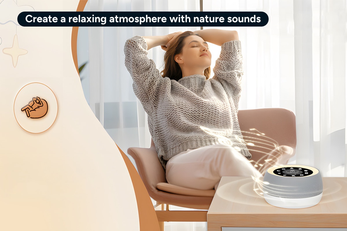 Premium White Noise Machine and Night Light - SuperSaverAU - view 6