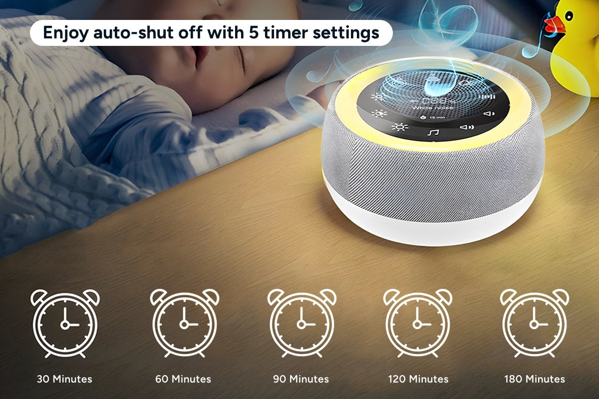 Premium White Noise Machine and Night Light - SuperSaverAU - view 7