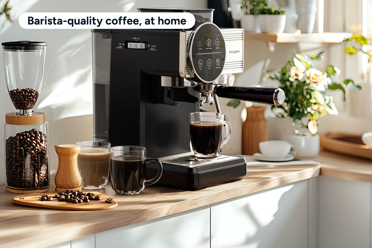 Kogan Espresso Touch Coffee Machine with Grinder