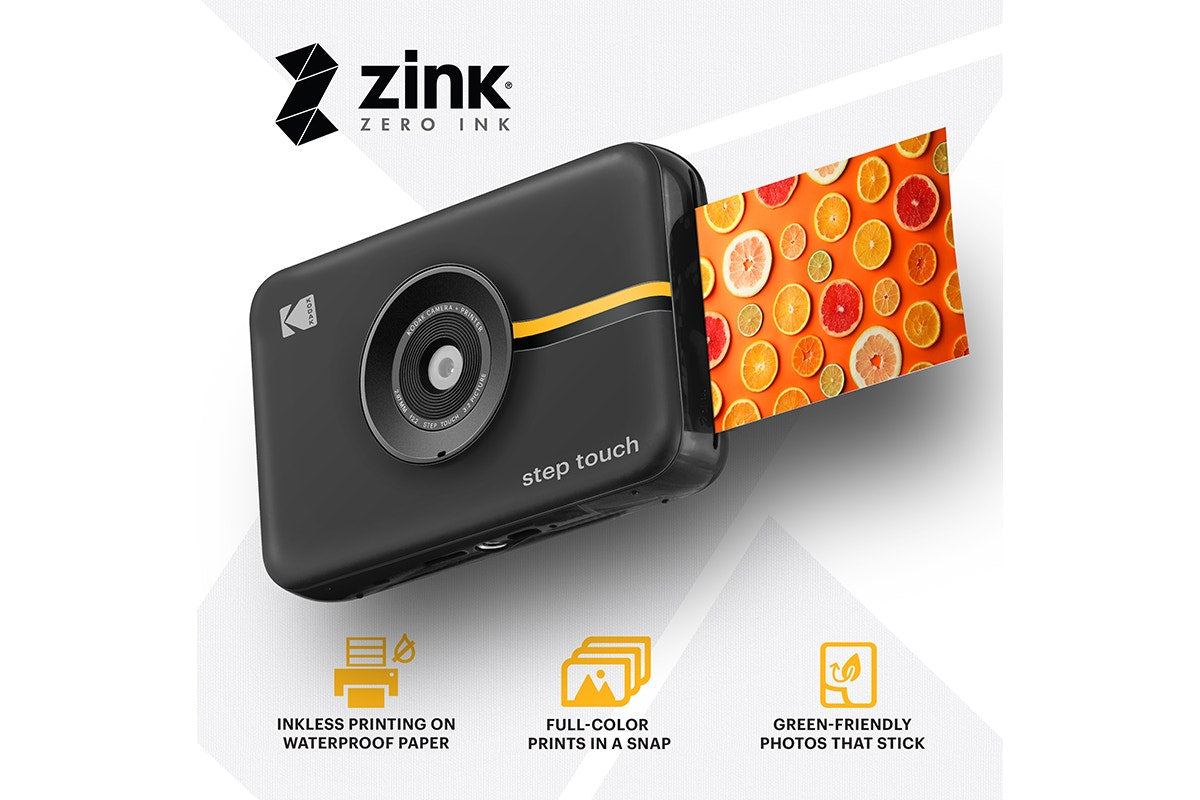 Kodak Step Instant Print Touch Digital Camera and Photo Paper (Black, 10 Sheets)