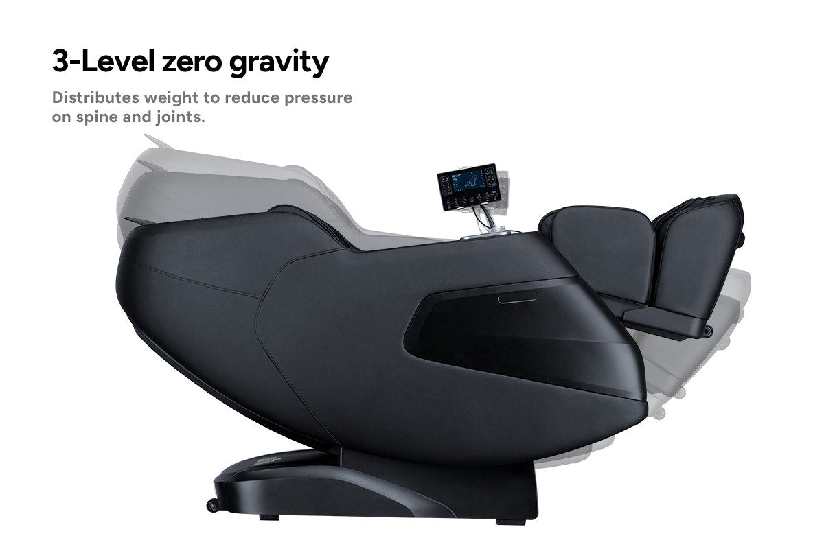 Kogan S63 Pro Zero-Gravity SL-Track Heated Shiatsu Massage Recliner Chair - Charcoal - SuperSaverAU - view 13