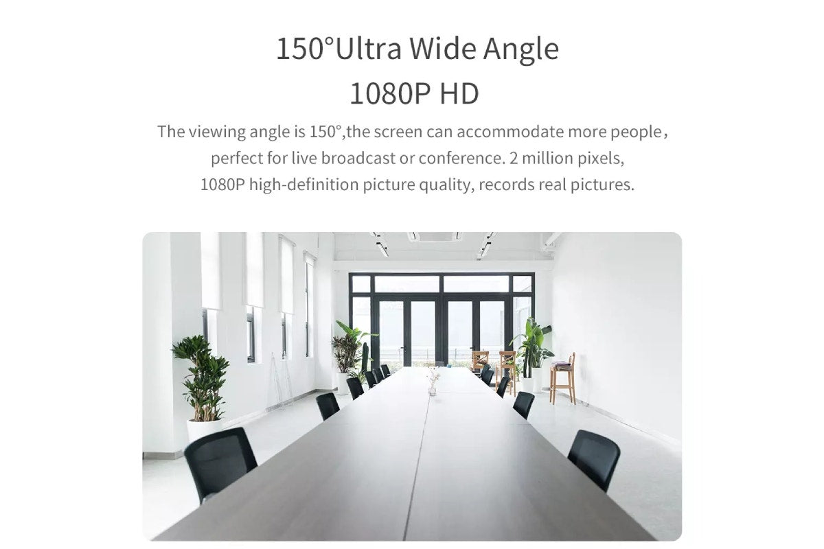Xiaovv Full HD 1080p Webcam with Noise Cancelling Microphone