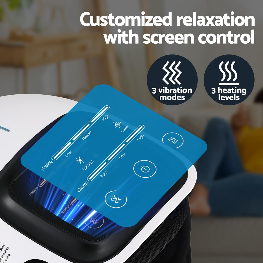 Livemor Heated Knee Massager with Vibration Infrared Laser and USB Charging