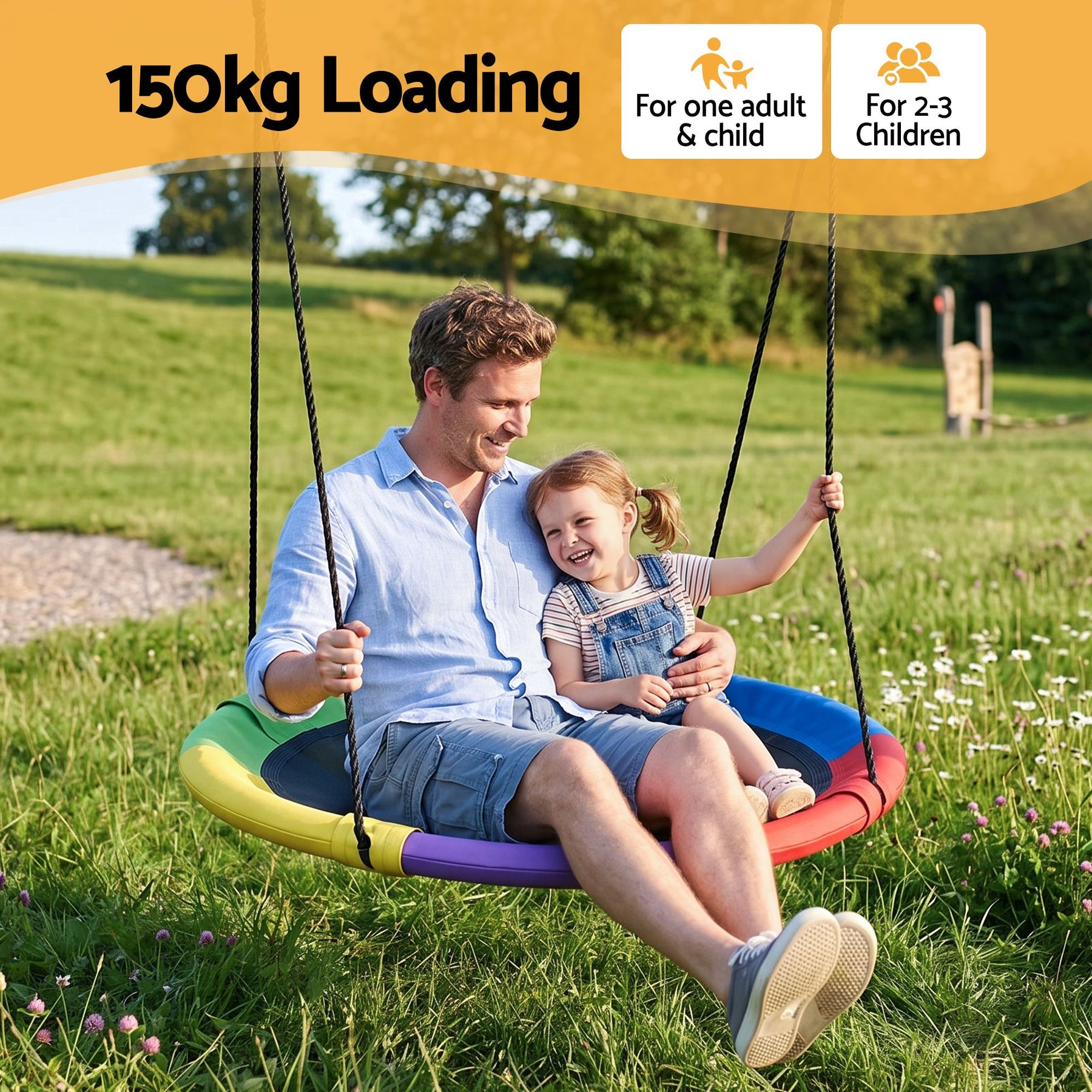 Gardeon 100cm Outdoor Tree Swing Hammock with 150kg Capacity