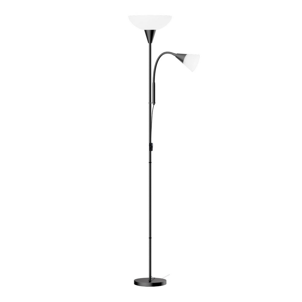 Artiss Floor Lamp 180cm Black Metal with Adjustable Child Light for Living Room - SuperSaverAU - view 1