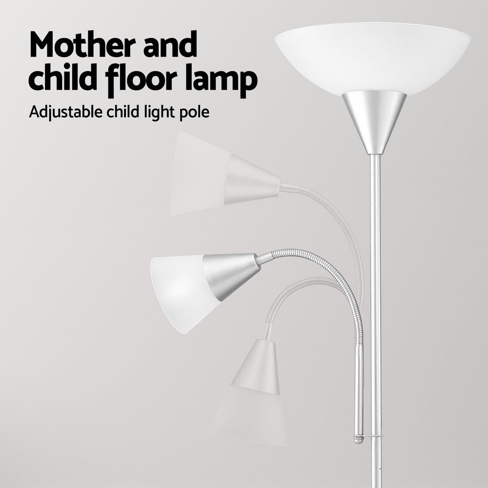 Artiss Floor Lamp 180cm Silver, Adjustable Child Light Pole, Easy Assembly - SuperSaverAU - view 5