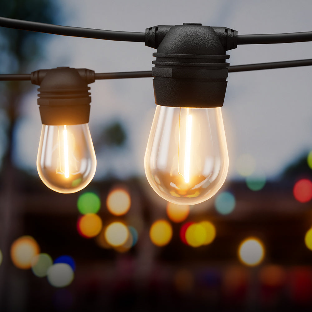 23m Solar Festoon Lights Outdoor LED String Light Christmas Party Decorations - SuperSaverAU - view 7