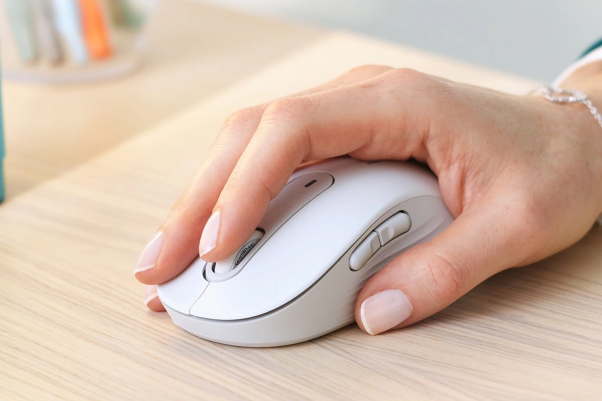 Logitech Signature M650 Large Wireless Mouse (Off White)