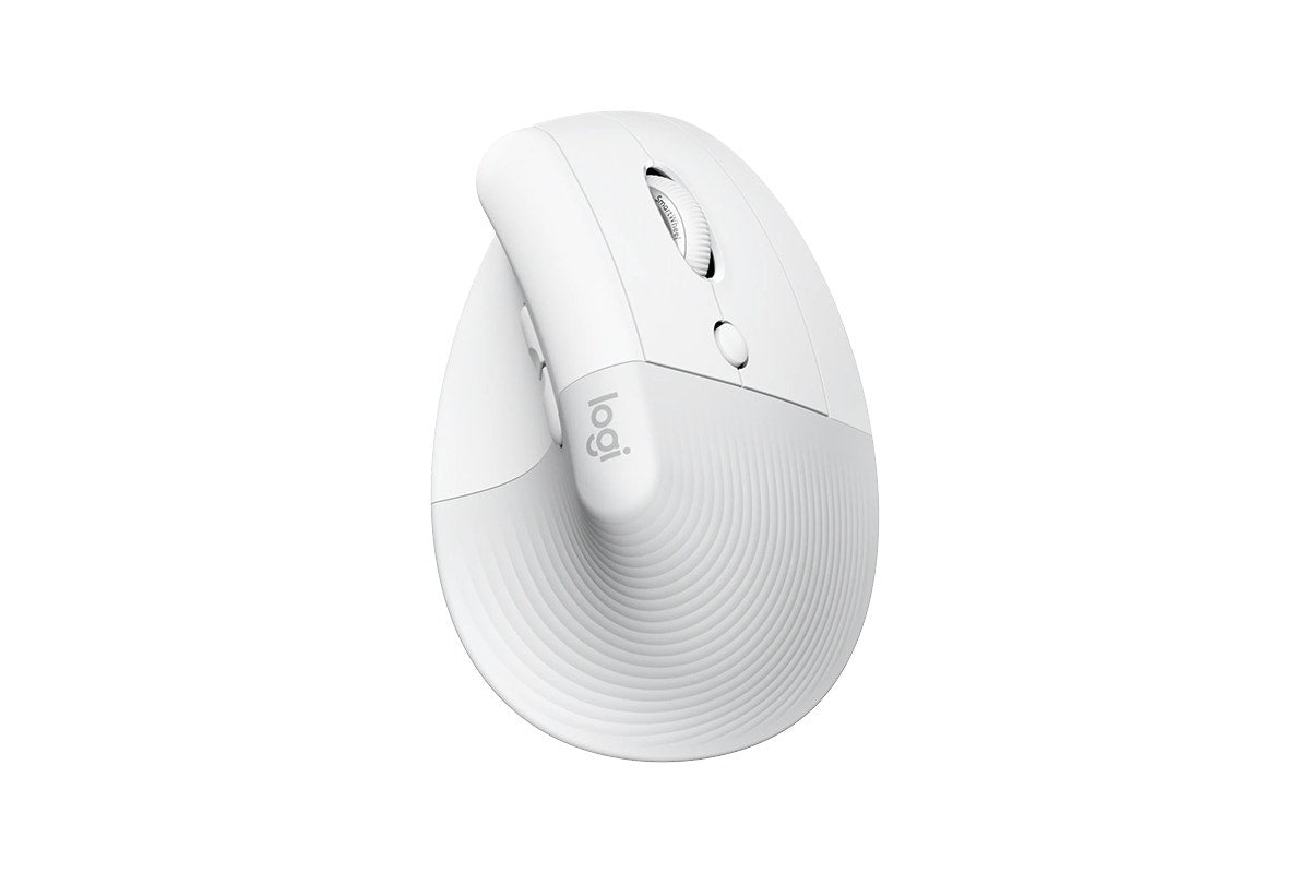 Logitech Lift Vertical Ergonomic Mouse (Pale Grey)