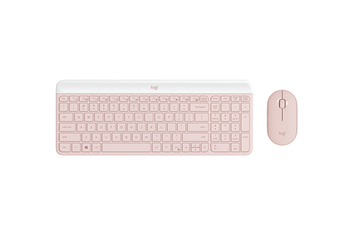 Logitech MK470 Slim Wireless Keyboard and Mouse Combo (Rose)