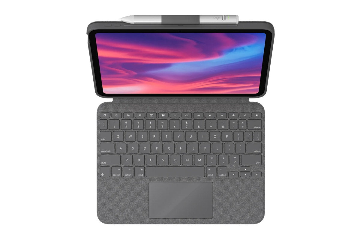 Logitech Combo Touch Case for iPad (10th Gen, Grey)