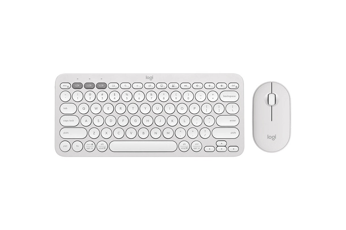 Logitech Pebble 2 Wireless Keyboard and Mouse Combo (White)