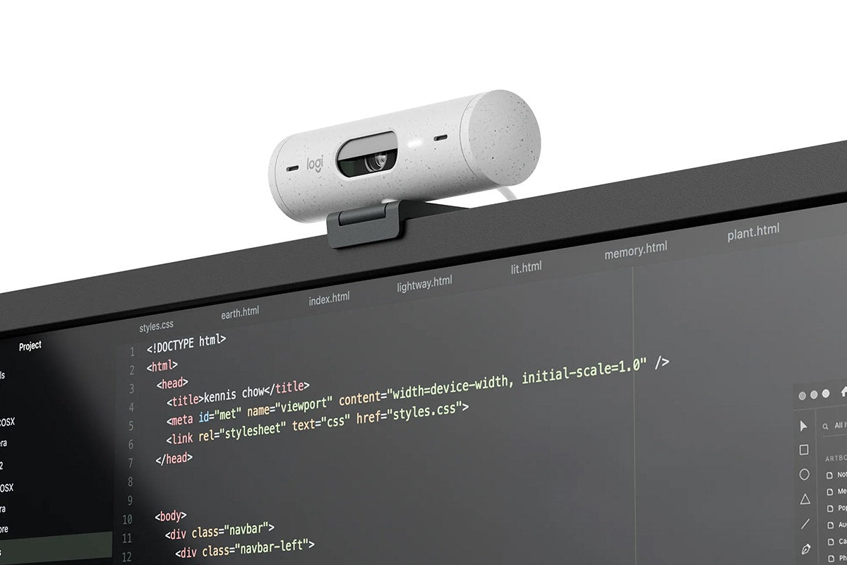 Logitech Brio 500 Webcam (Off White)