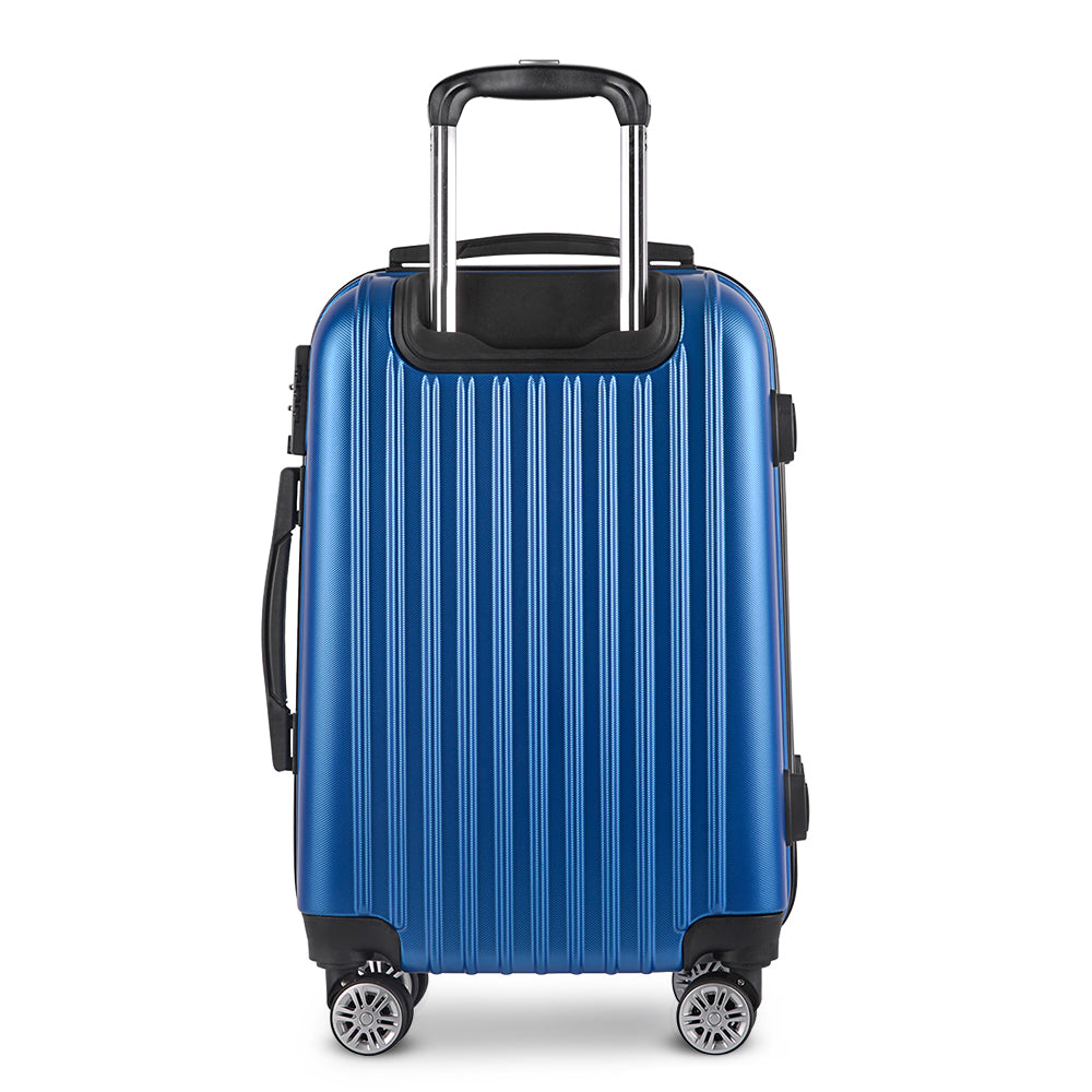 Wanderlite 28" Blue Hard Shell Luggage Case with TSA Lock & Spinner Wheels - SuperSaverAU - view 3