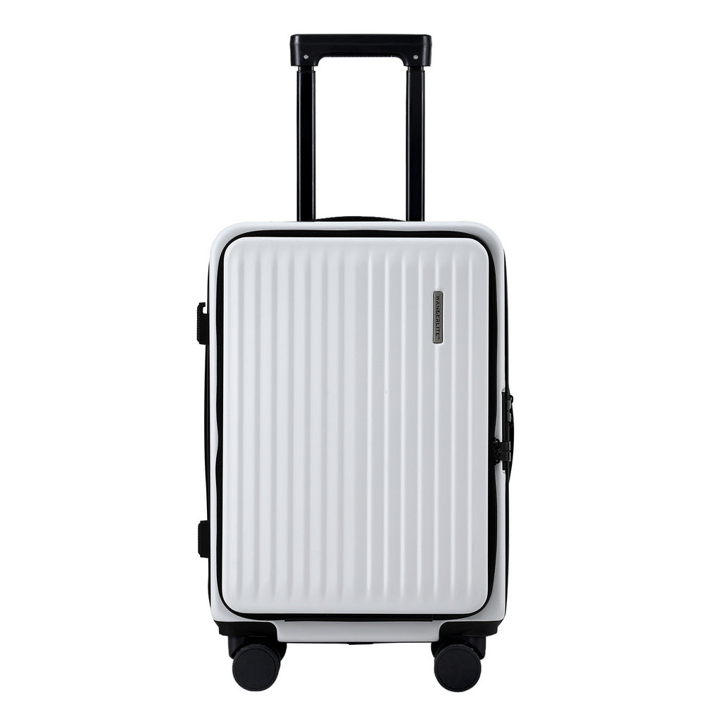 Wanderlite 20" Carry-On Luggage with Front Pocket, Laptop Compartment, Dual TSA Locks - SuperSaverAU - view 3