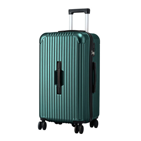 Wanderlite 28 Inch Trunk Suitcase – Green with Type-C Port & TSA Lock