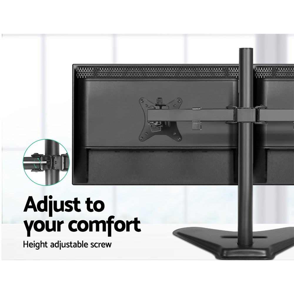 Artiss Monitor Arm Stand Dual Black - SuperSaverAU - view 5