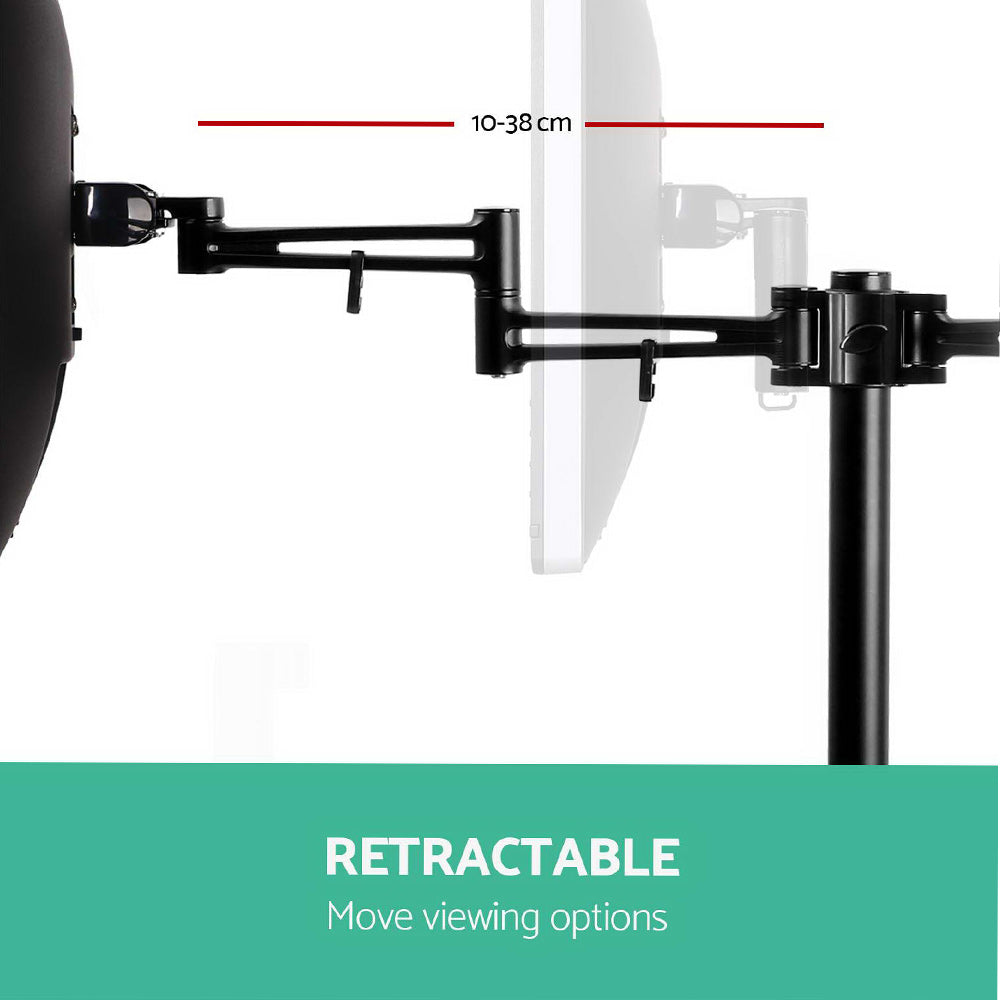 Artiss Monitor Arm Dual Desk Mount Screen Holder Bracket - SuperSaverAU - view 5