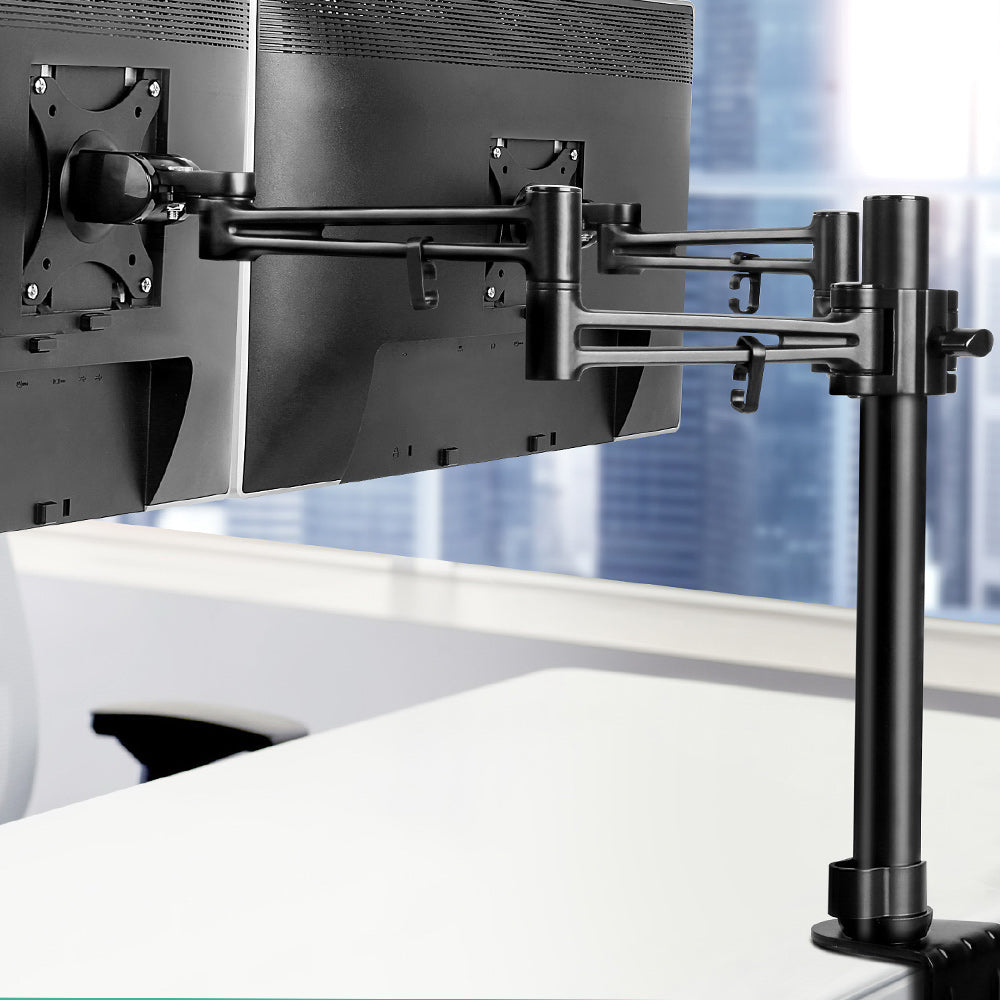 Artiss Monitor Arm Dual Desk Mount Screen Holder Bracket - SuperSaverAU - view 8