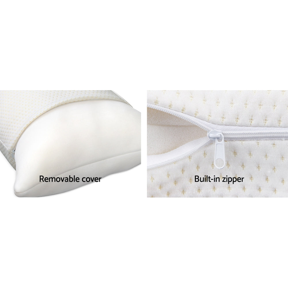 Giselle Bedding Memory Foam Pillows 70x40cm, 19cm Thick, 2 Pack, Breathable - SuperSaverAU - view 5