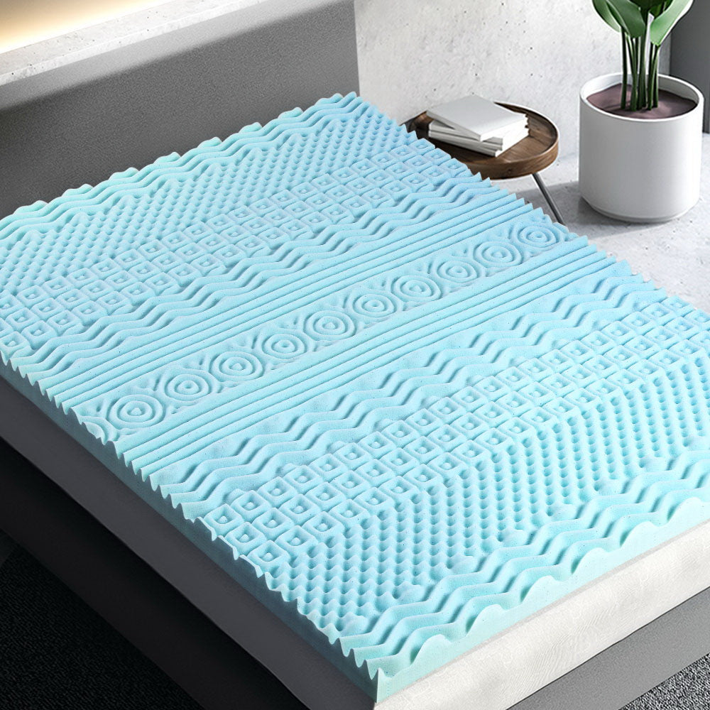 Giselle Bedding Memory Foam Mattress Topper 11-Zone 8cm Single - SuperSaverAU - view 1