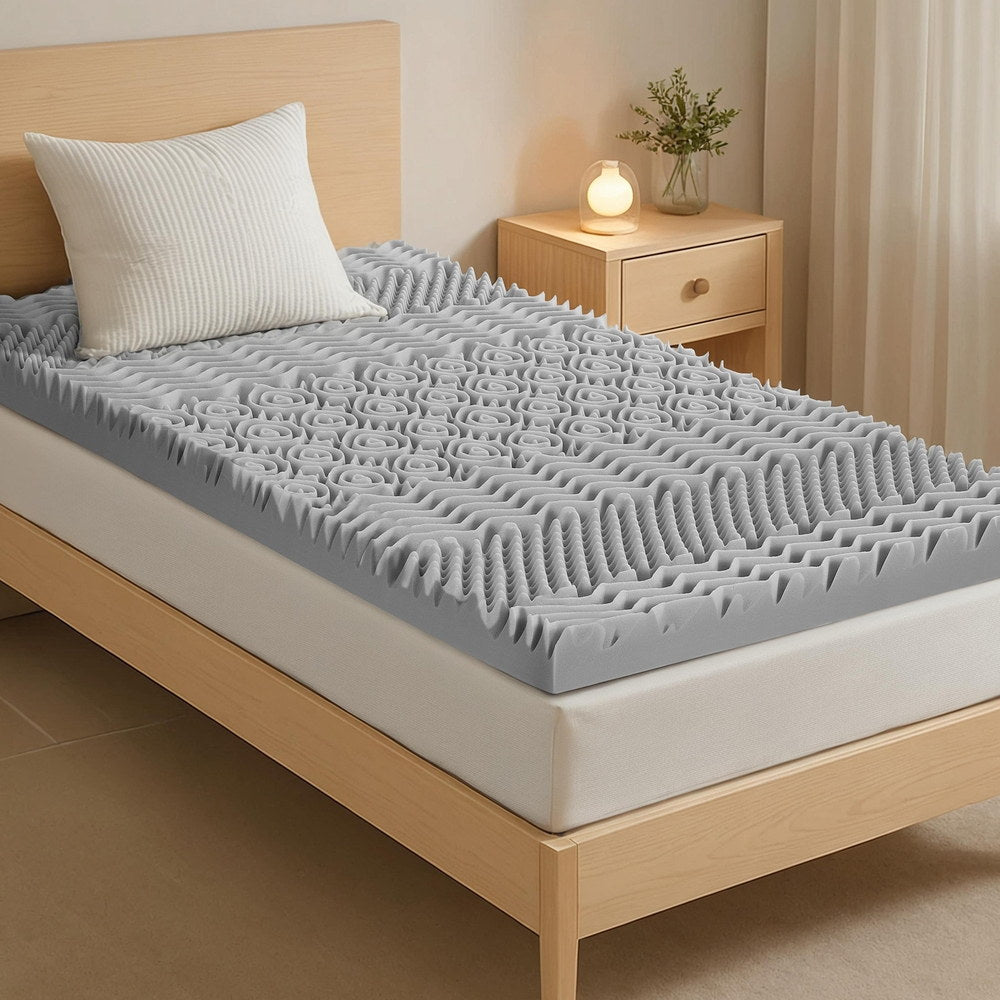 Giselle 8cm Graphite Memory Foam Mattress Topper - King Single - SuperSaverAU - view 7