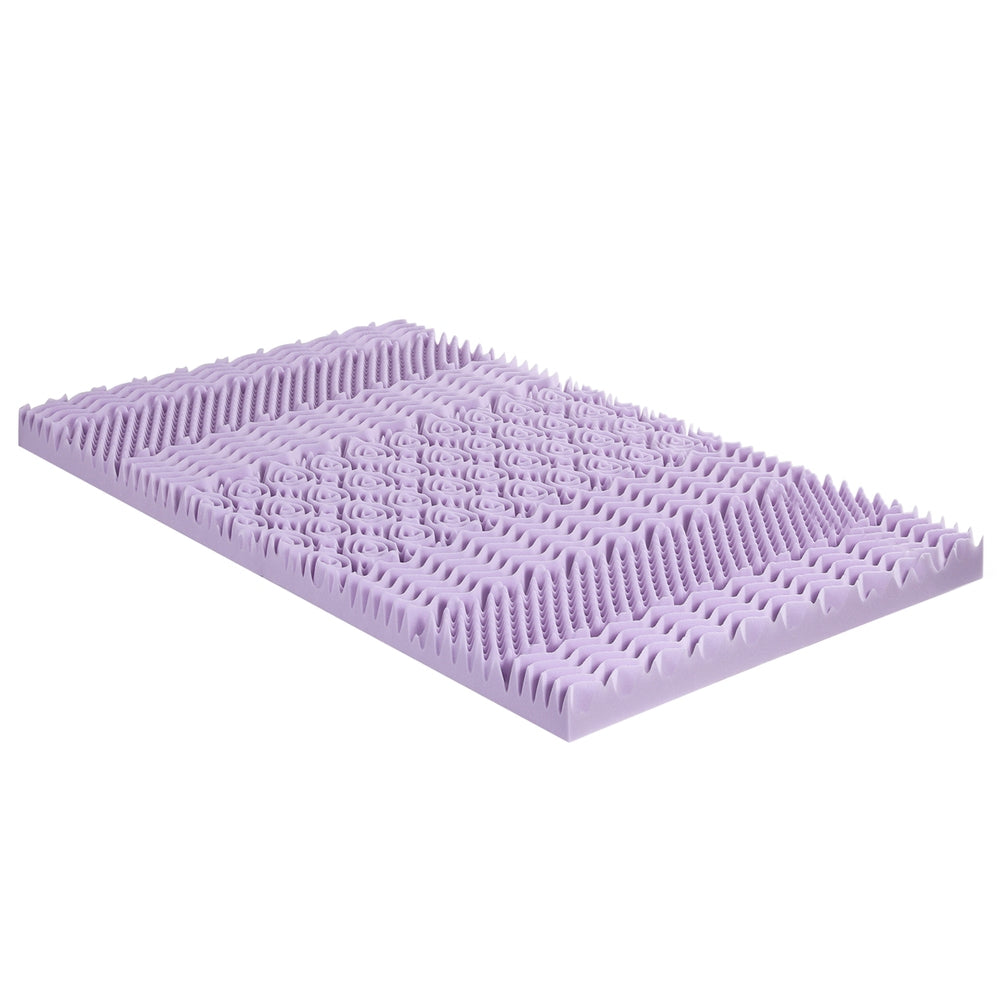 Giselle 8cm Lavender Infused Memory Foam Mattress Topper Single with Bamboo Cover - SuperSaverAU - view 1