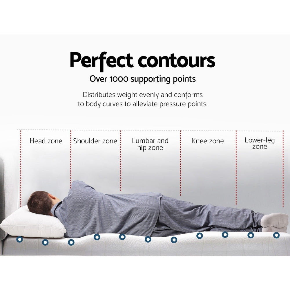 Giselle Bedding Cool Gel Memory Foam Mattress Topper Single - SuperSaverAU - view 3