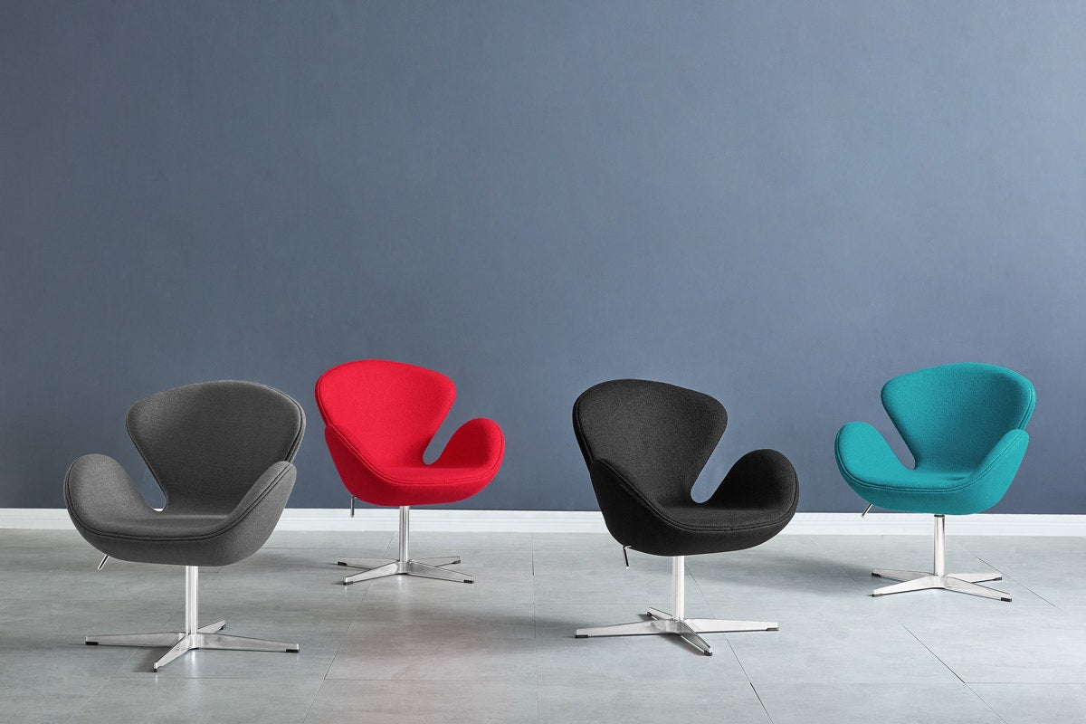 Matt Blatt Arne Jacobsen Height Adjustable Swan Chair Premium Replica (Grey)