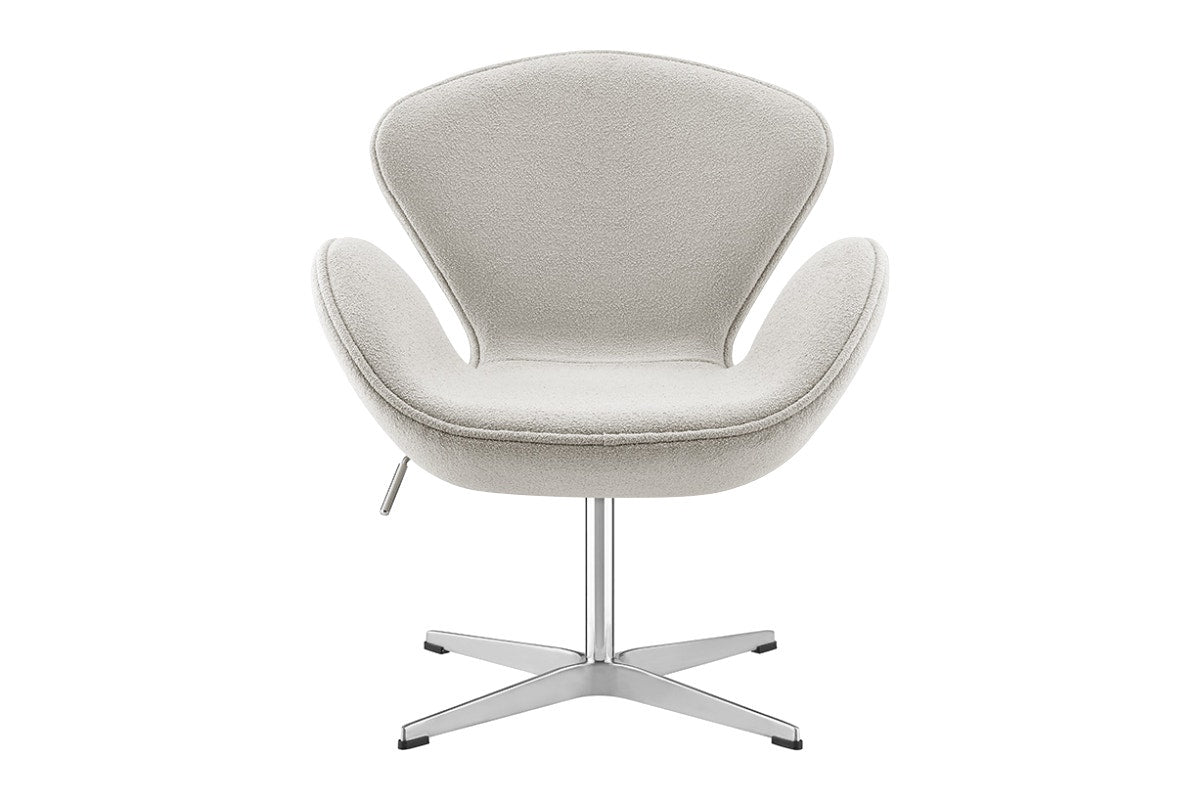 Matt Blatt Arne Jacobsen Height Adjustable Swan Chair Premium Replica (Bone)