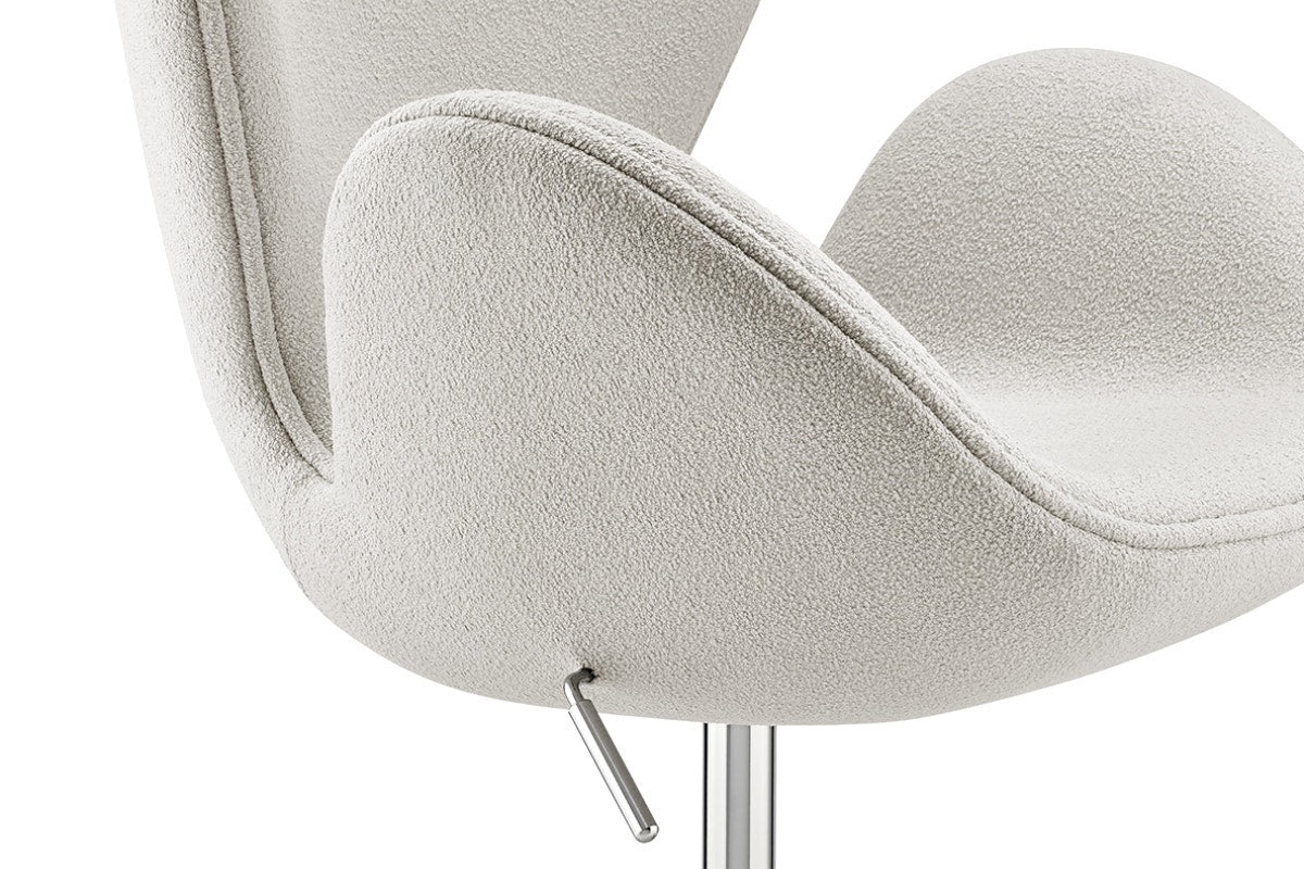 Matt Blatt Arne Jacobsen Height Adjustable Swan Chair Premium Replica (Bone)