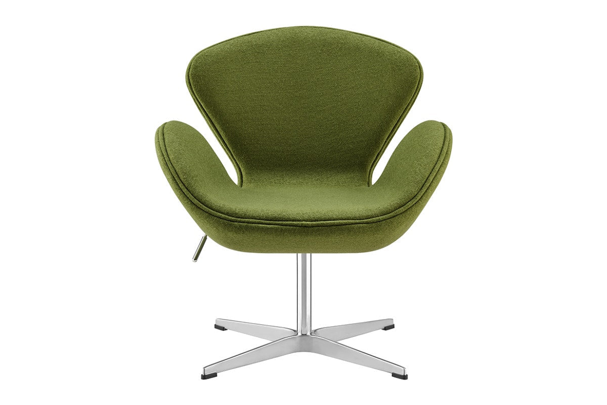 Matt Blatt Arne Jacobsen Height Adjustable Swan Chair Premium Replica (Moss Green)